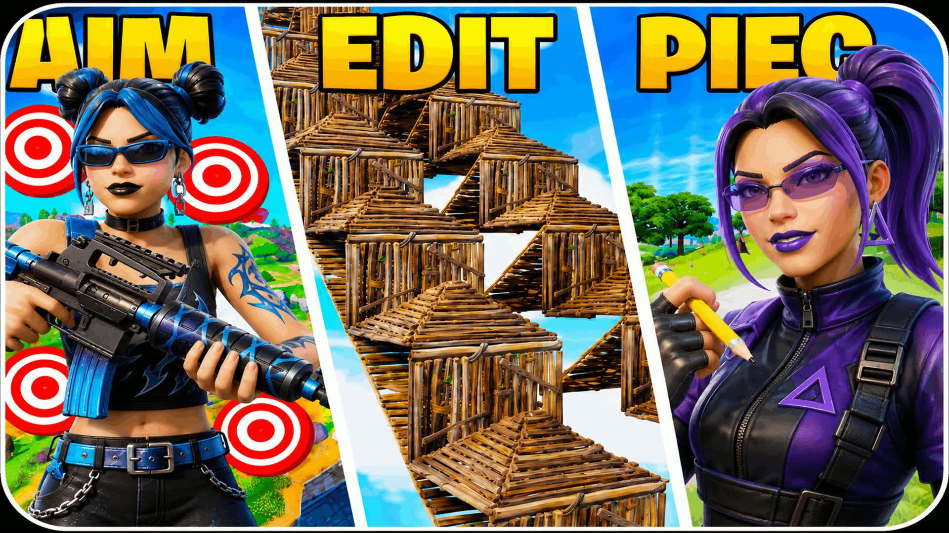🎯 AIM EDIT PIECE BUILD PRACTICE 🎯 — Fortnite Creative map