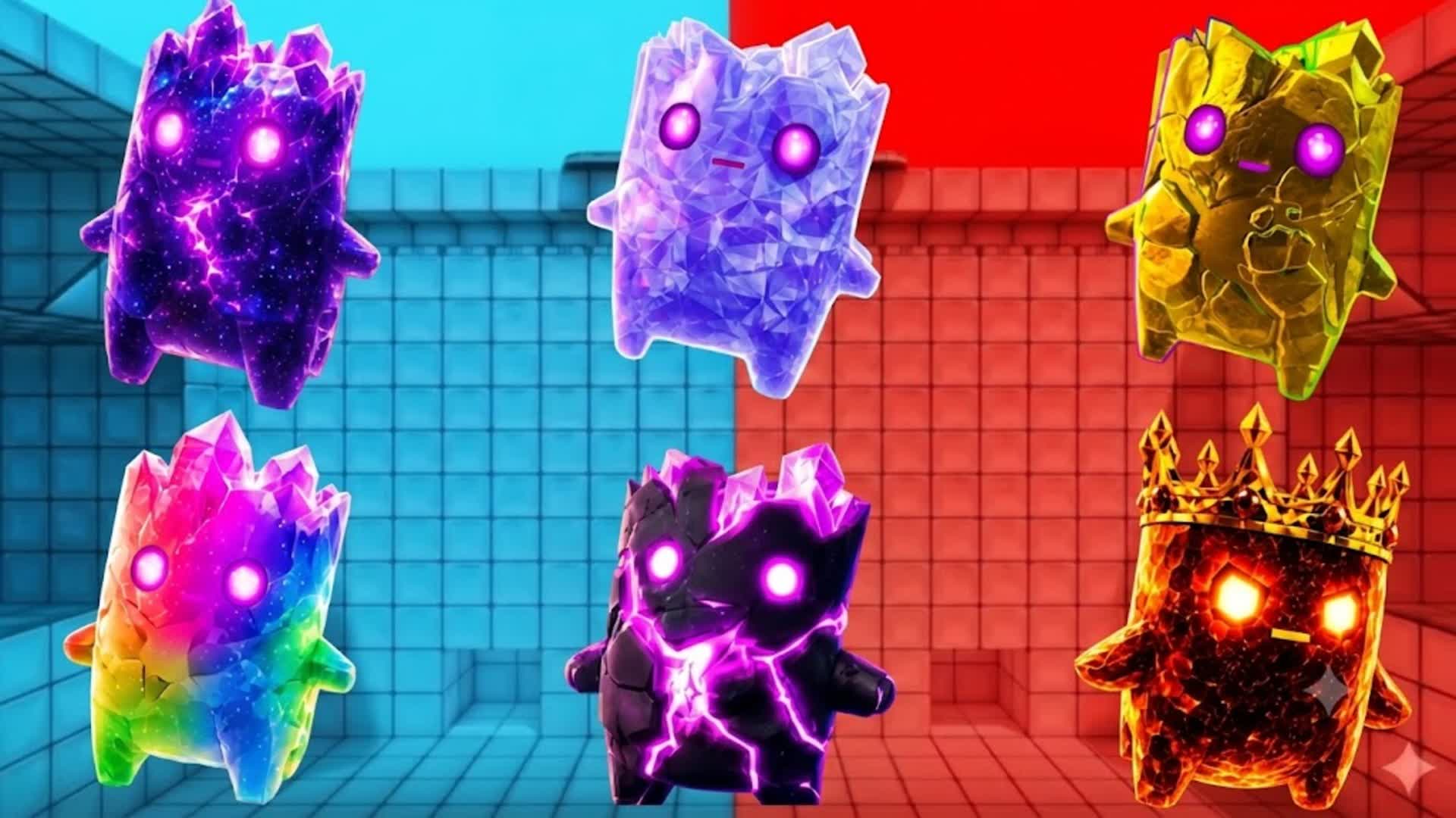 RED VS BLUE KING FIRE — Fortnite Creative map