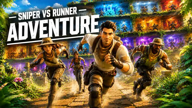 SNIPER VS RUNNER - ADVENTURE β Fortnite Creative map