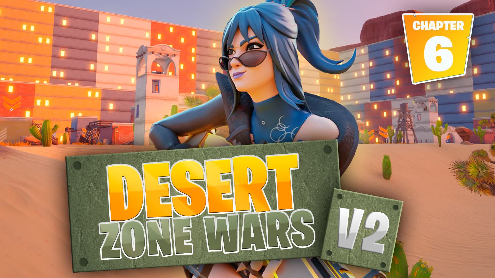 Desert Zone Wars (Version 2) β Fortnite Creative map