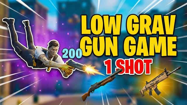 LOW GRAV 1 SHOT GUN GAME β Fortnite Creative map