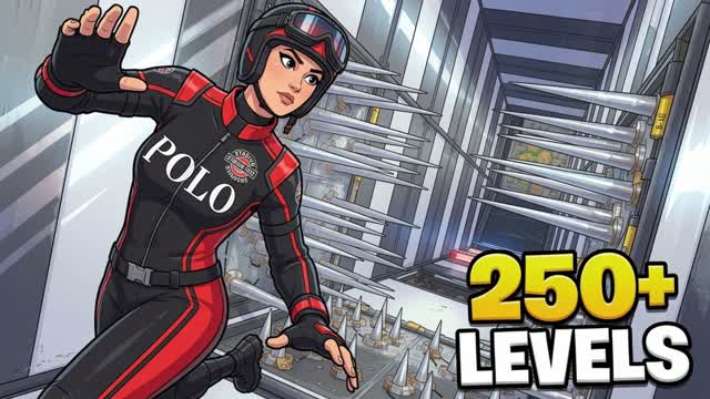 β¨ 250+ EASY LEVEL DEATHRUN β¨ β Fortnite Creative map