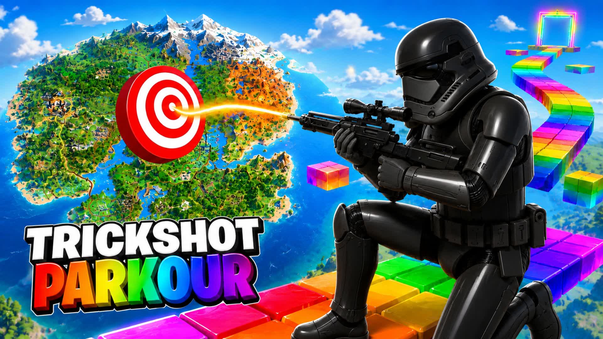 ONE SHOT TRICKSHOT PARKOUR β Fortnite Creative map