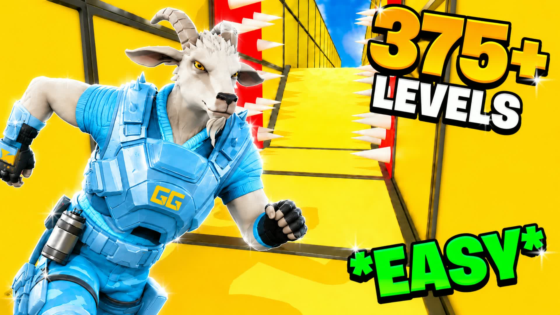 EASY PARKOUR 375+ — Fortnite Creative map