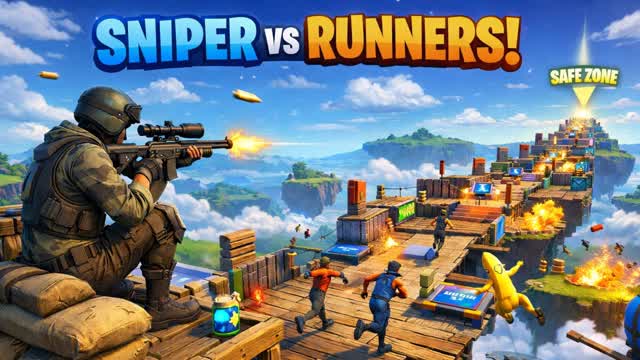 Gockel's Sniper vs. Runner — Fortnite Creative map