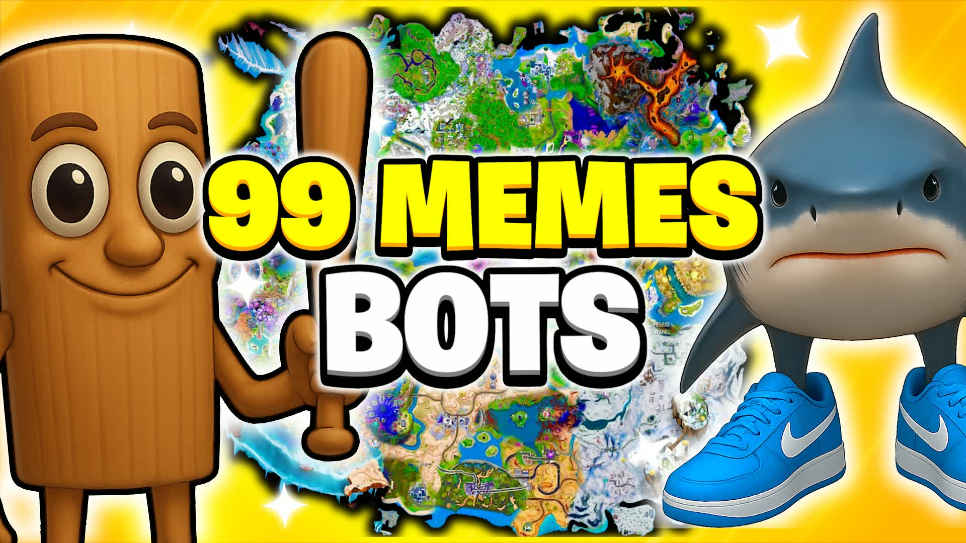 π 99 BRAINROT BOTS FFA ALL GUNS β Fortnite Creative map