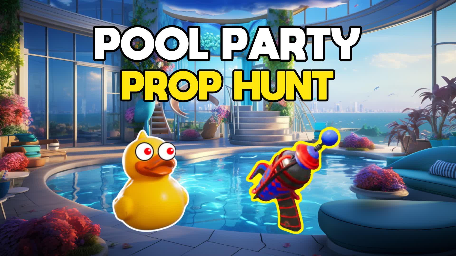 POOL PARTY PROP HUNT๐ โ Fortnite Creative map