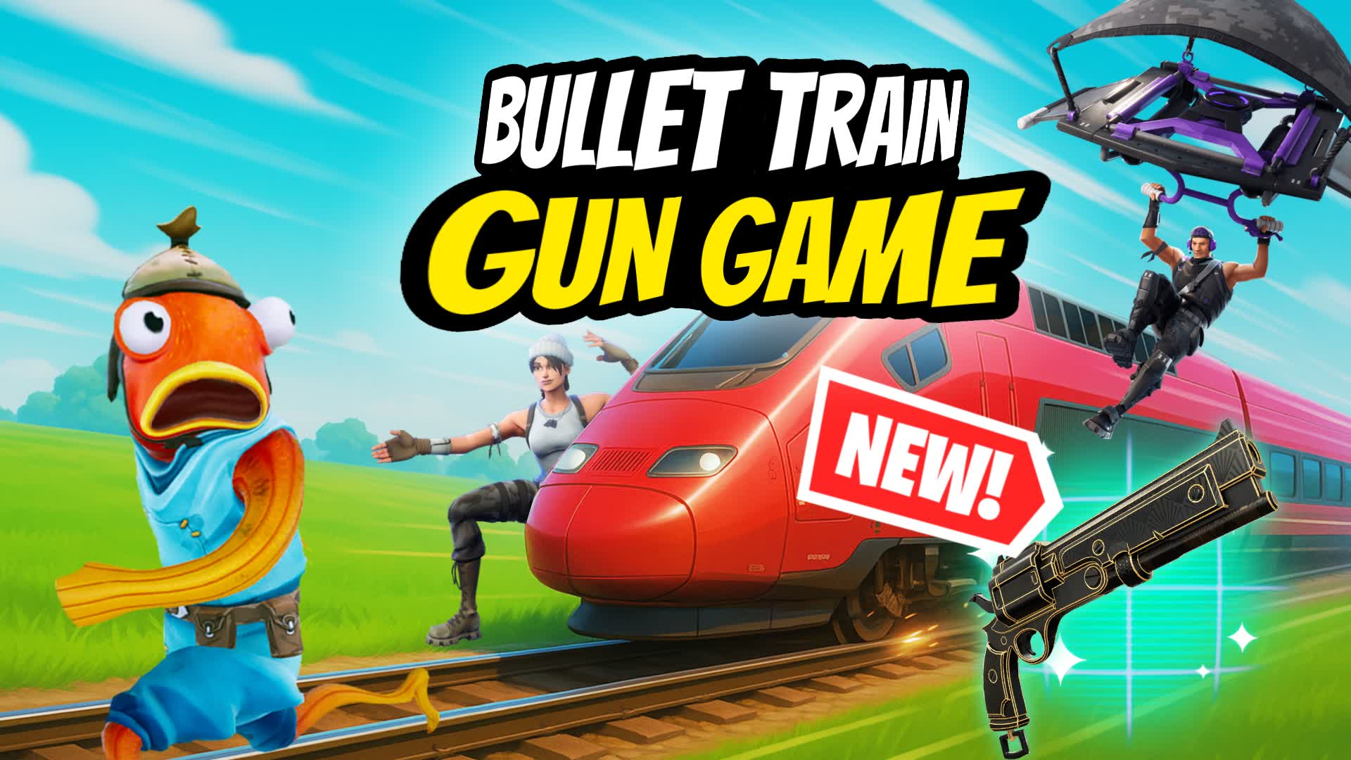 BULLET TRAIN - Gun Game β Fortnite Creative map