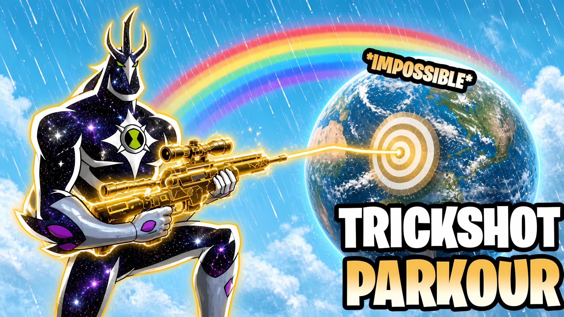 BRAINROT🔥TRICKSHOT PARKOUR🎯+100 LEVELS — Fortnite Creative map