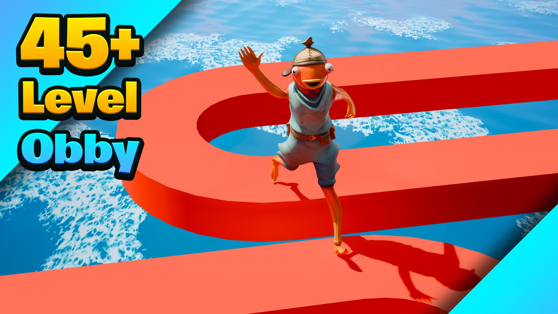 45+ Level Obby — Fortnite Creative map