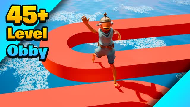 45+ Level Obby — Fortnite Creative map