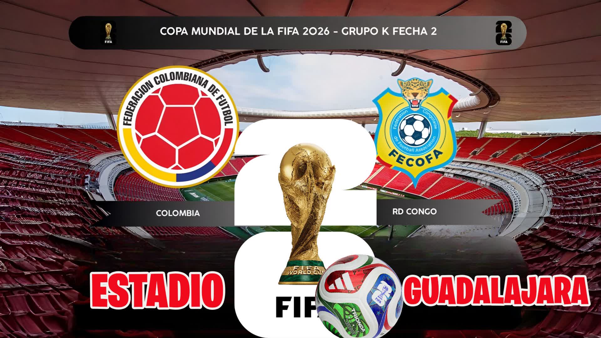 COLOMBIA vs CONGO WORLD CUP GUADALAJARA โ Fortnite Creative map