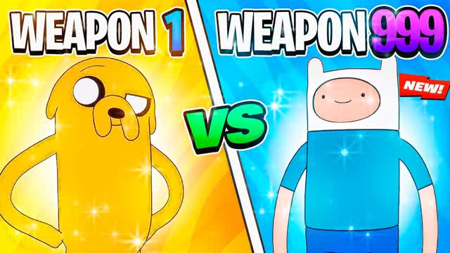 ADVENTURE TIME GUN GAME 🎯 ONE SHOT — Fortnite Creative map