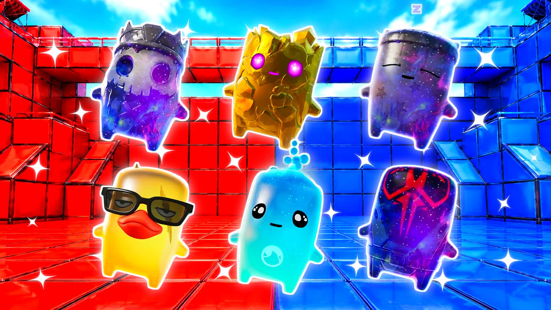 RED VS BLUE CLEAN SHIFT π΄π΅ β Fortnite Creative map