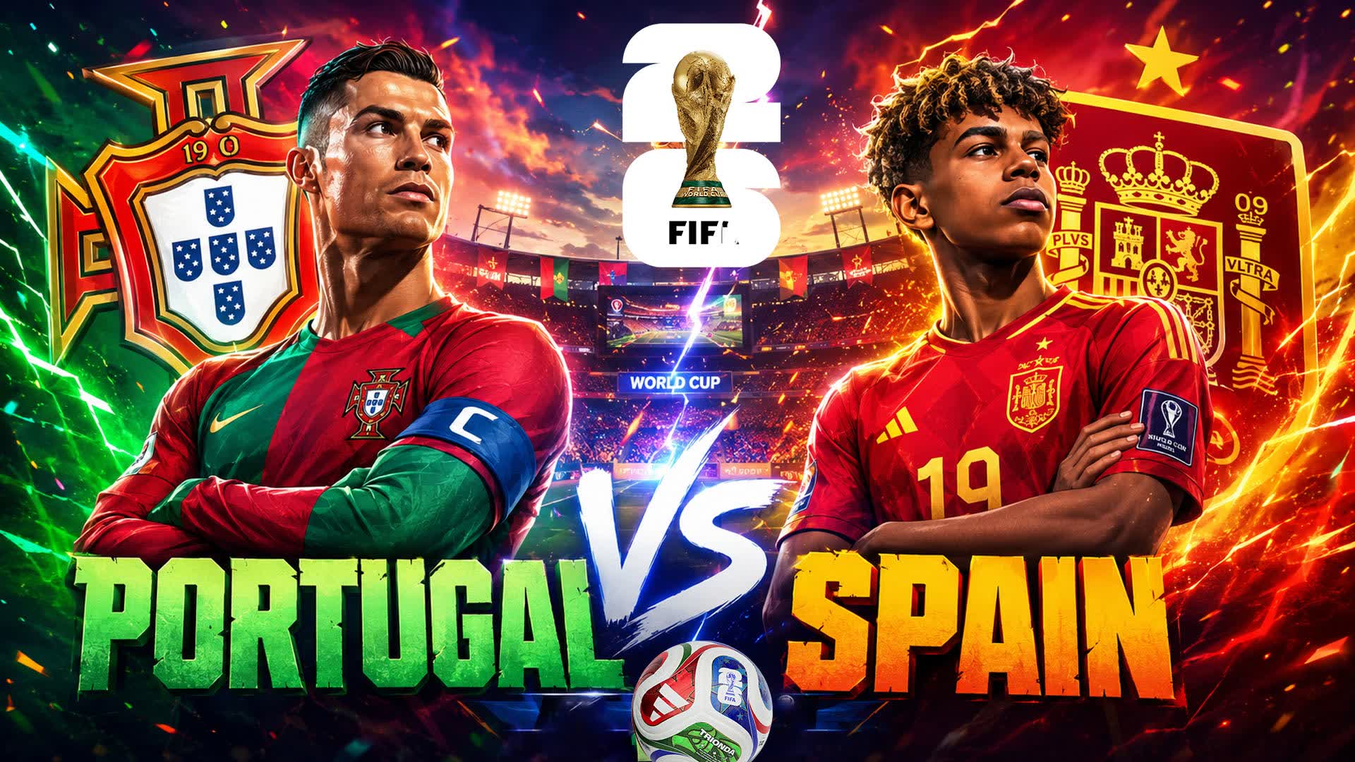 PORTUGAL vs SPAIN YAMAL vs RONALDO WC 26 — Fortnite Creative map