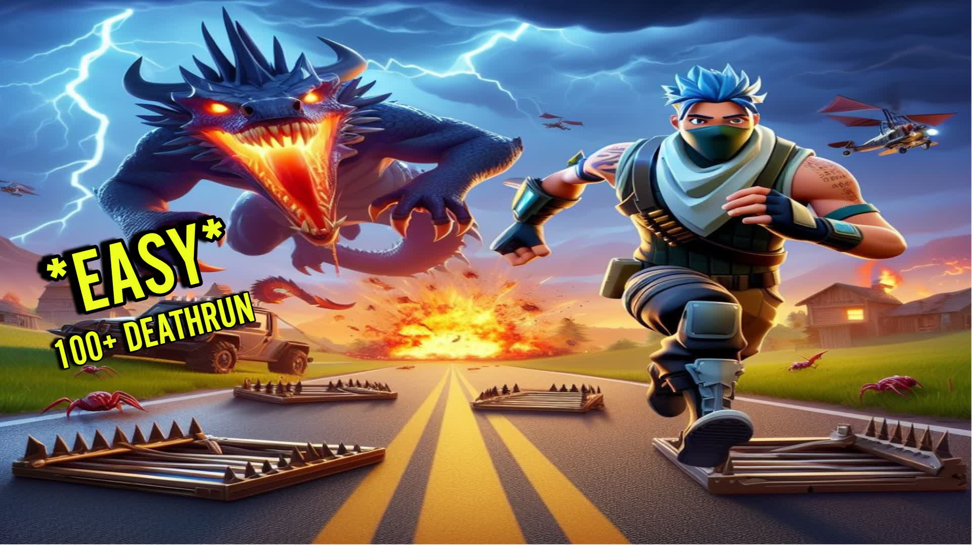 Dragon Deathrun — Fortnite Creative map