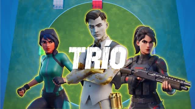 Trío Caótico Zone Wars 🌀 — Fortnite Creative map