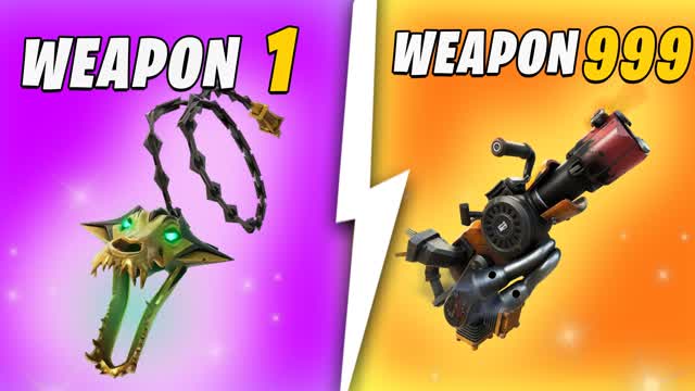 GUN GAME ONE SHOT — Fortnite Creative map