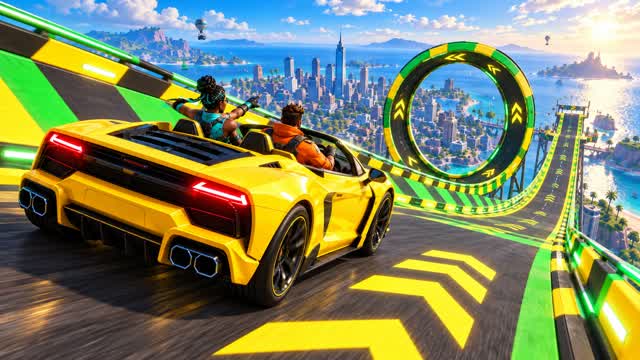 NITRO RUSH β CHASE THE PODIUM β Fortnite Creative map