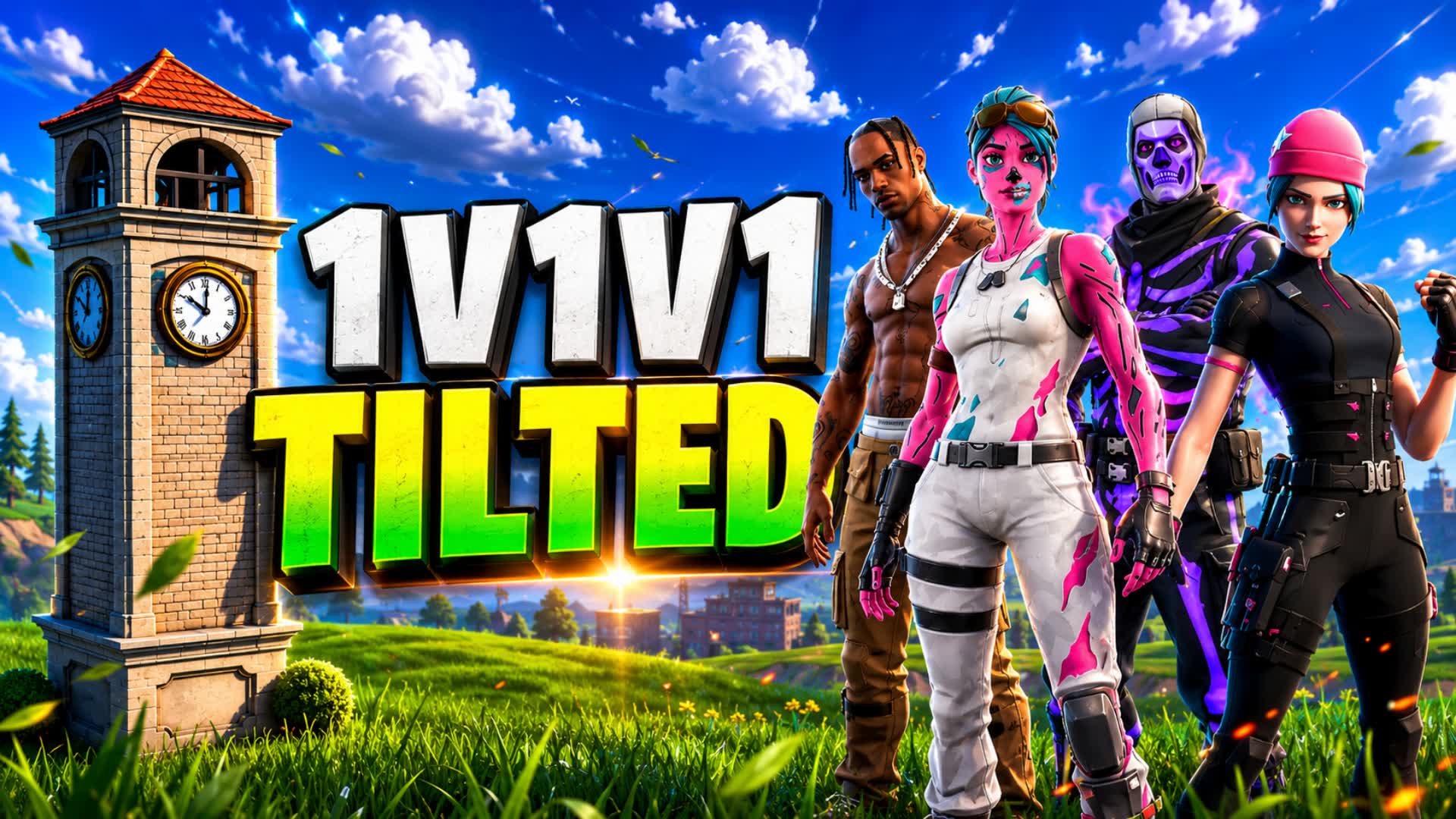 TILTED 1v1v1 تلتد الحربي — Fortnite Creative map