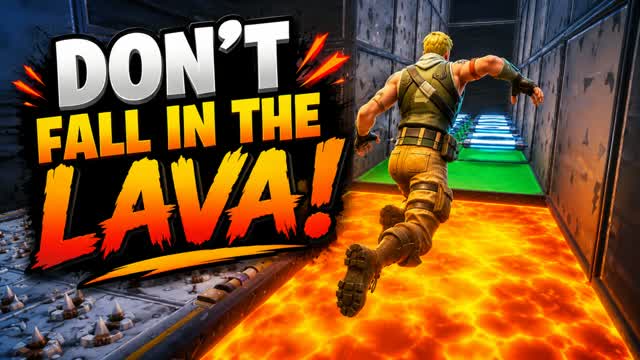 Don't Fall in the LAVA! Default Deathrun — Fortnite Creative map