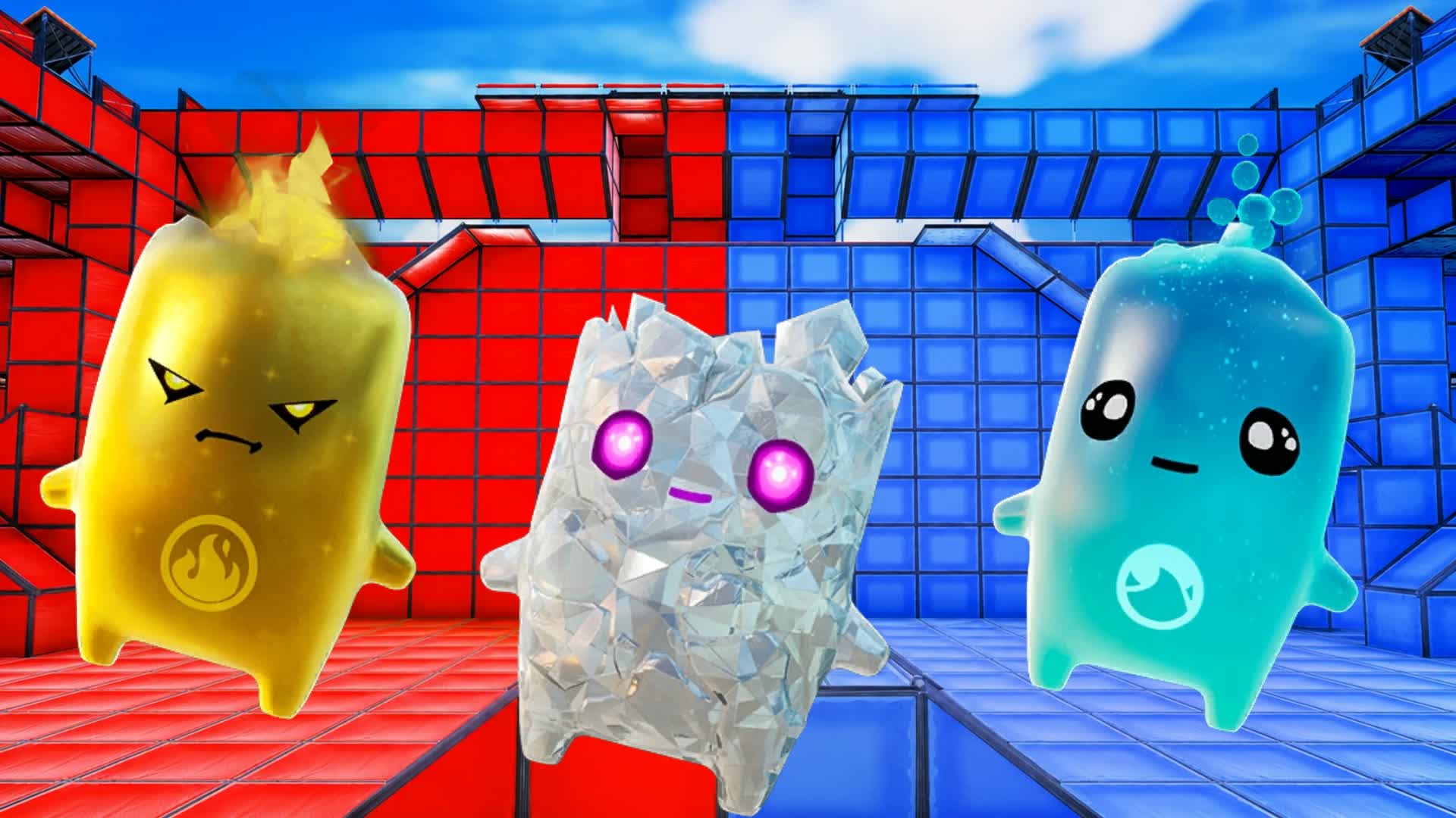 BLUE VS RED SMS AURA β Fortnite Creative map