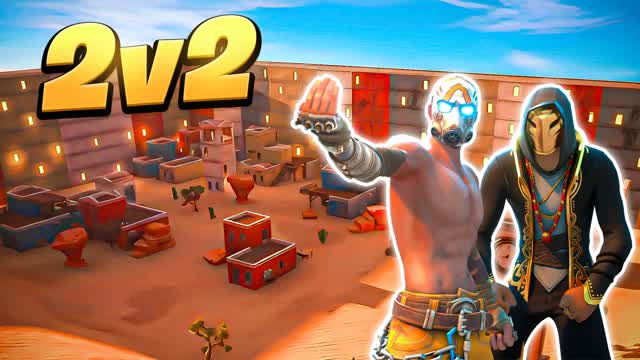 DESERT 2V2 ZONE WARS🌵سكرمز الصحراء — Fortnite Creative map