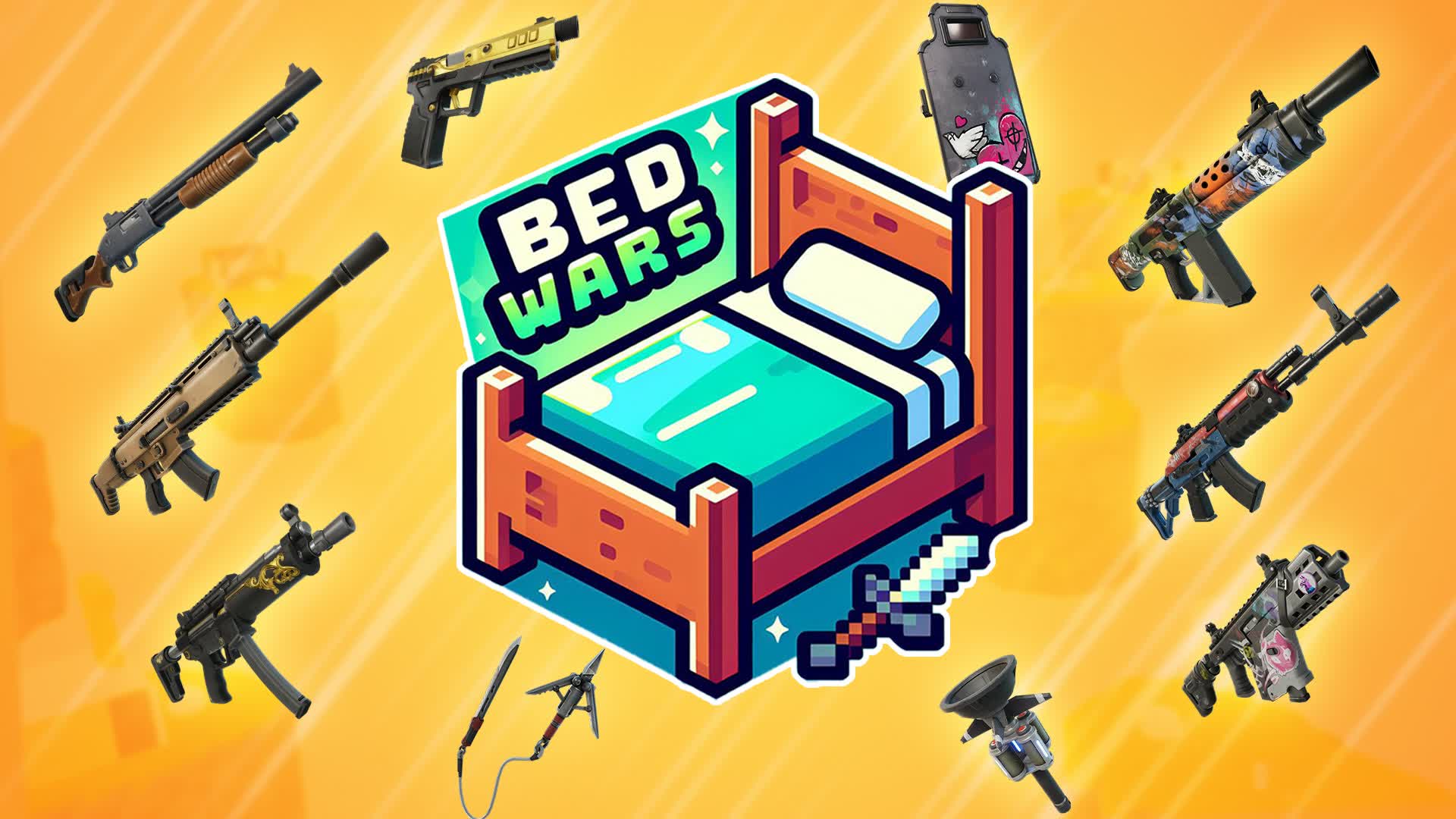 DUO BED WARS โ Fortnite Creative map