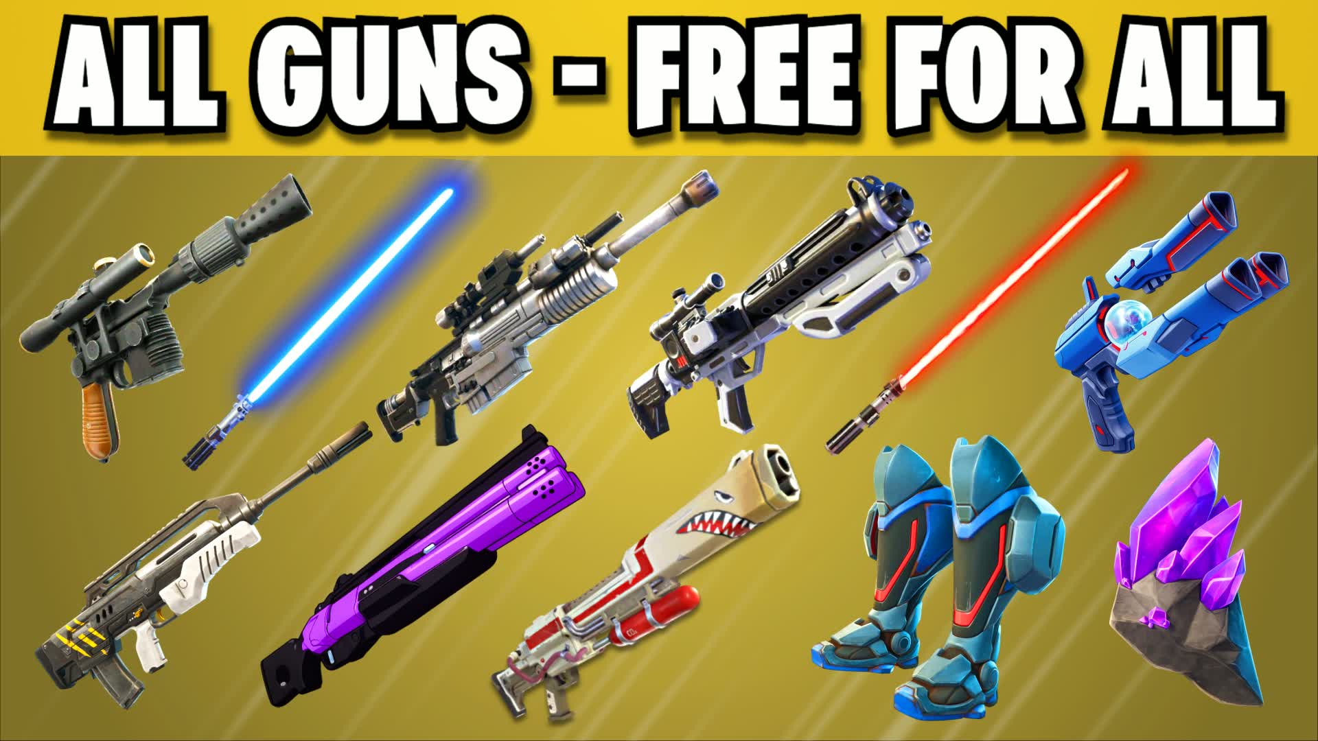 STAR WARS ⭐ALL GUNS - FREE FOR ALL 1V1 0 — Fortnite Creative map