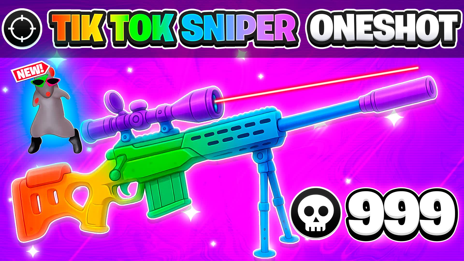 TIKTOK OG WILD SNIPER BLITZ ONE SHOT UNC โ Fortnite Creative map