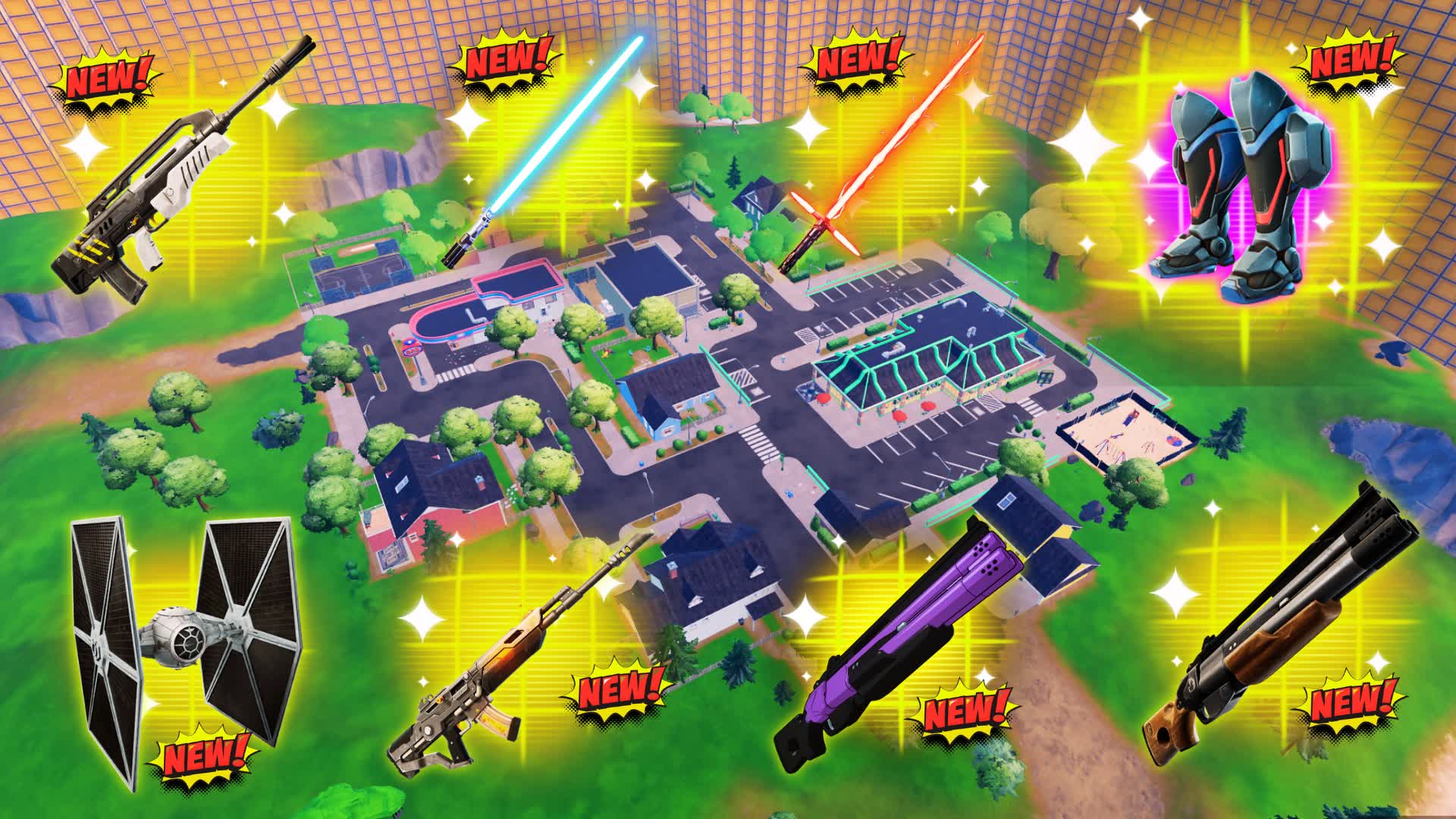 Mini battle. Four teams. β Fortnite Creative map