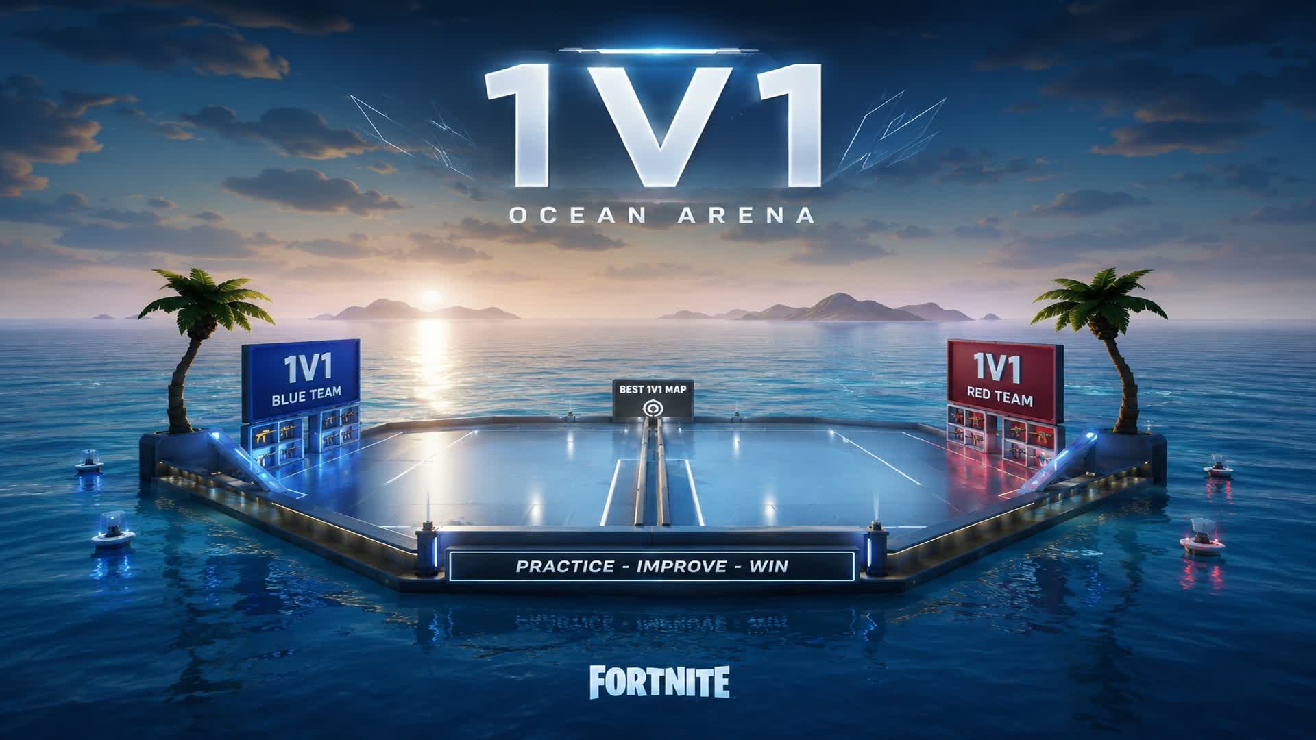 OCEAN ARENA 1V1 — Fortnite Creative map