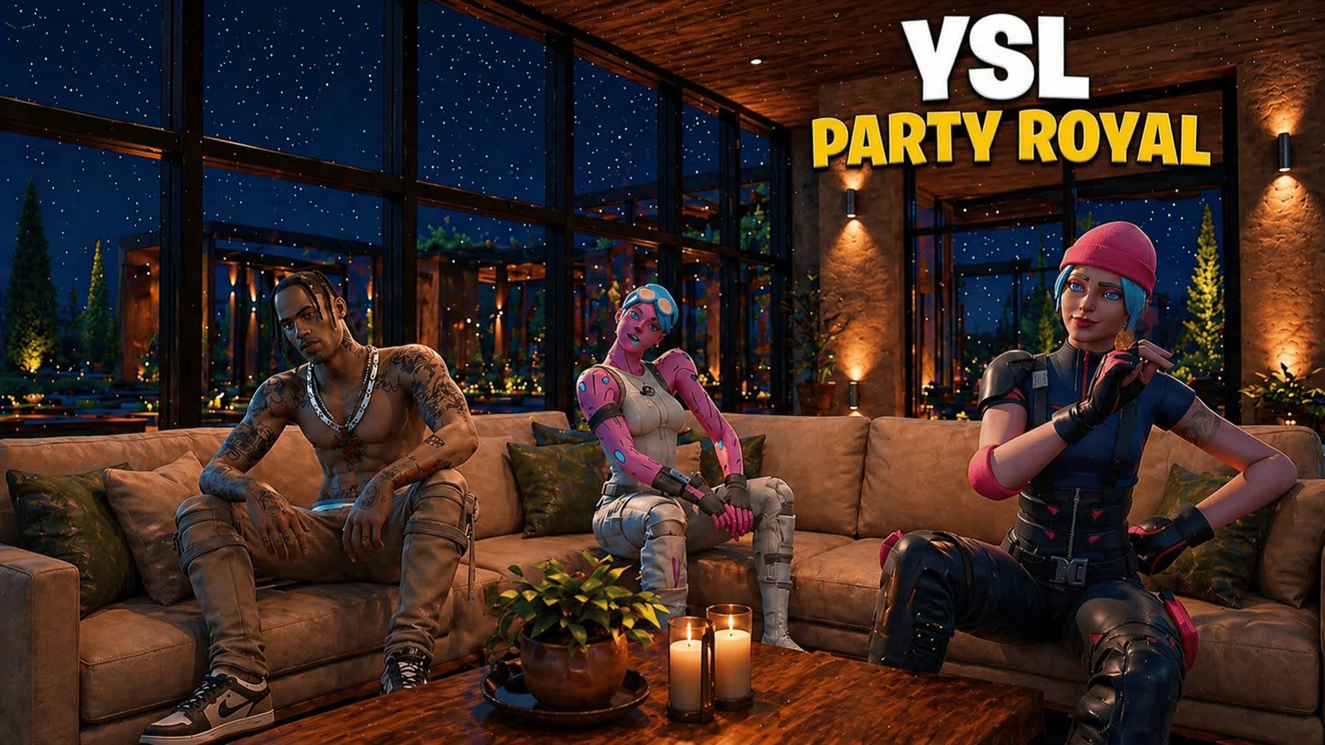 YSL PARTY ROYAL — Fortnite Creative map