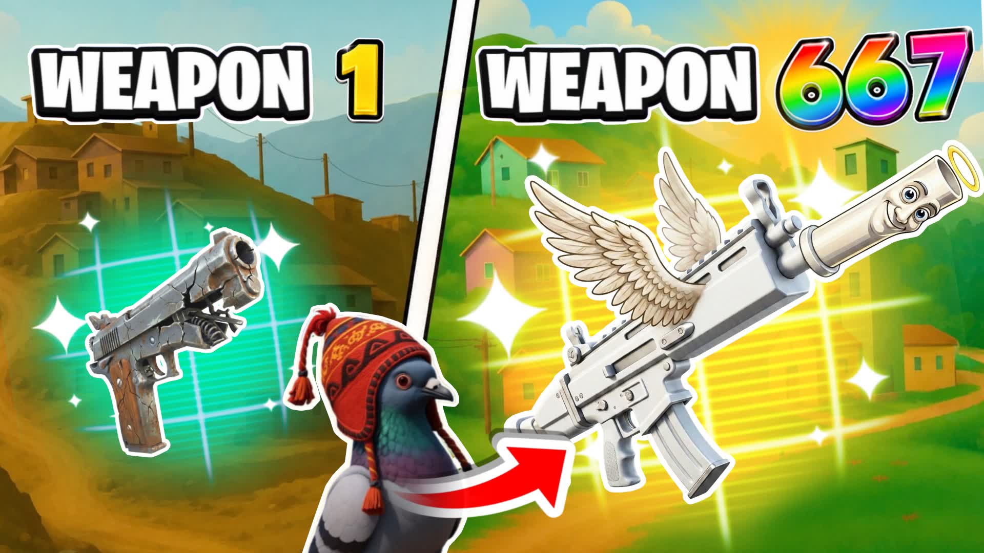PERU GUN GAME ๐ฏONE SHOT โ Fortnite Creative map