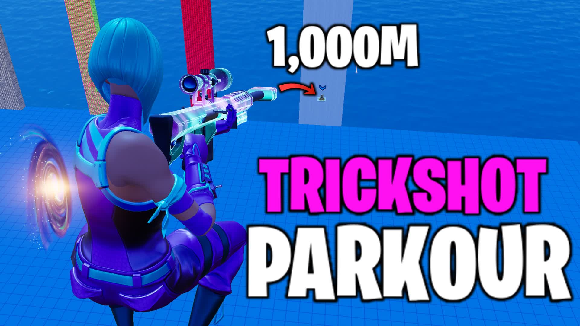 TRICKSHOT PARKOUR — Fortnite Creative map