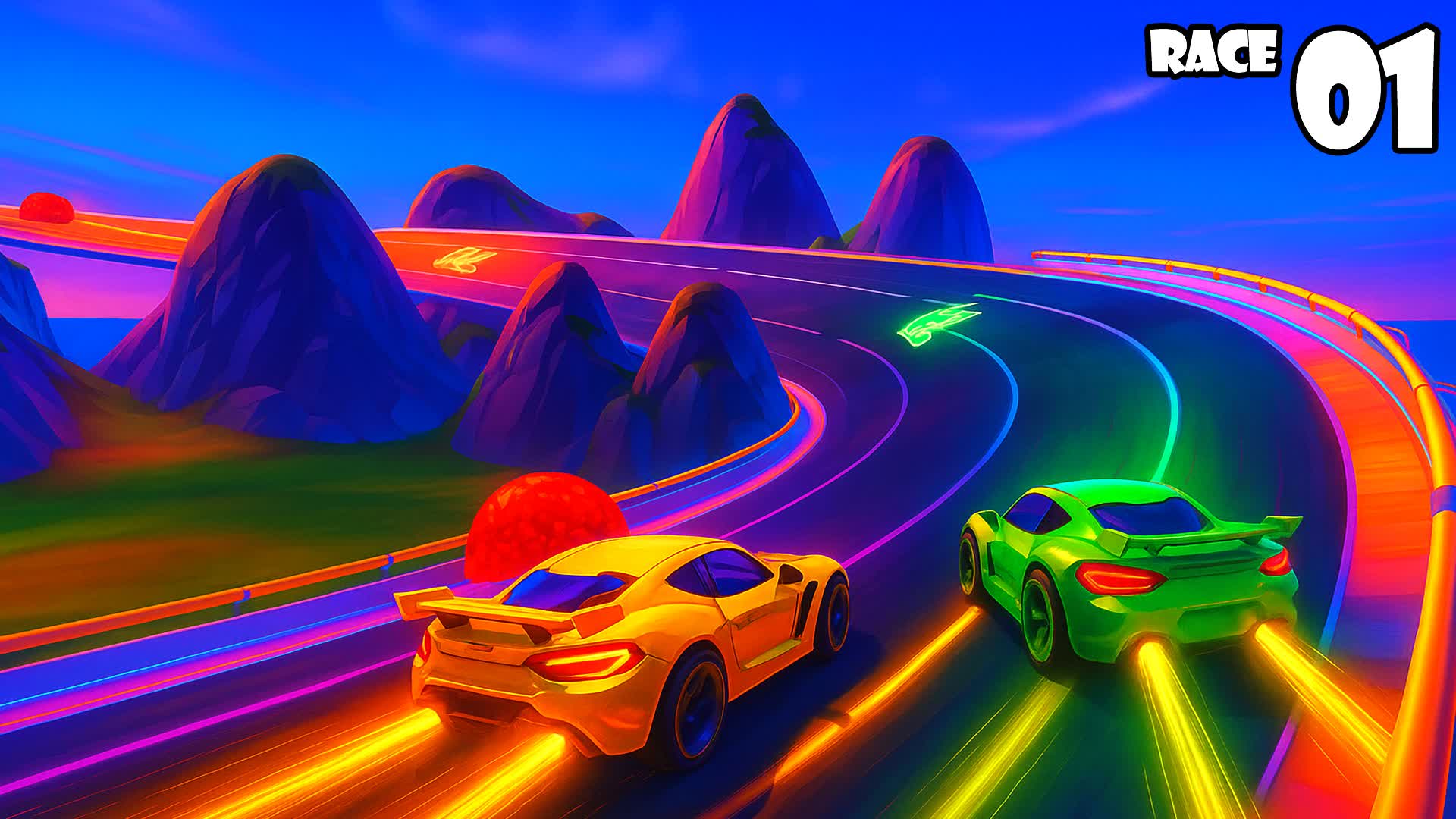 Race 01: Race of Valley — Fortnite Creative map