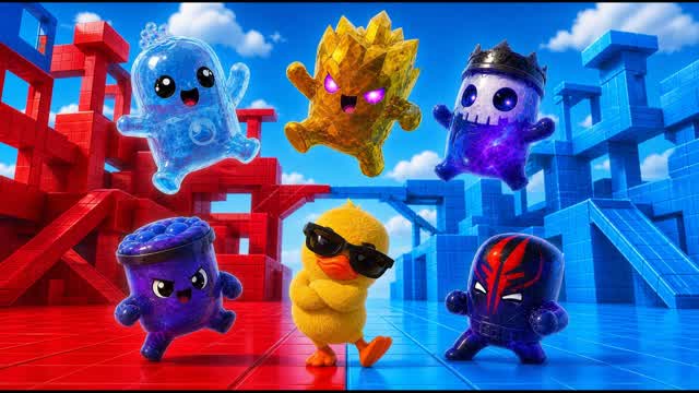 SUPER CHILL RED VS BLUE🔴🔵 — Fortnite Creative map