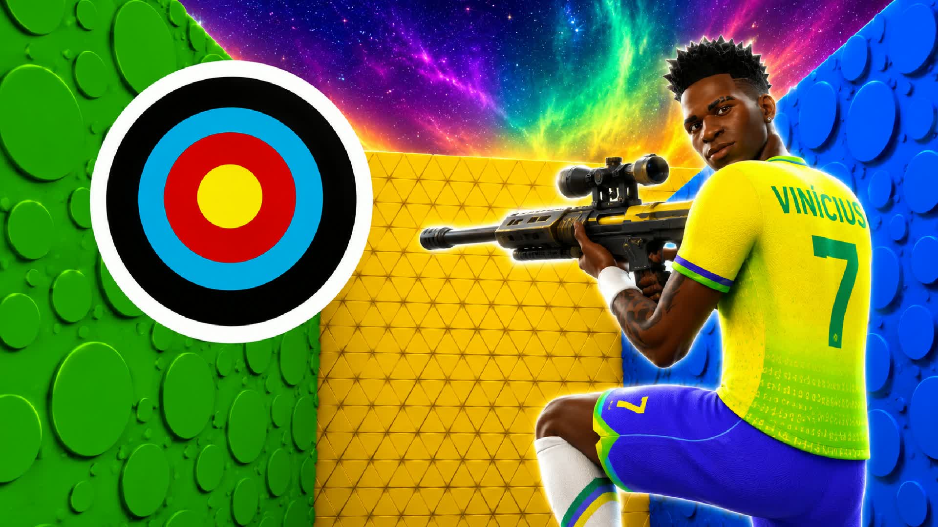 CRAZY UN TRICKSHOT 70+ π― VINI JR β Fortnite Creative map