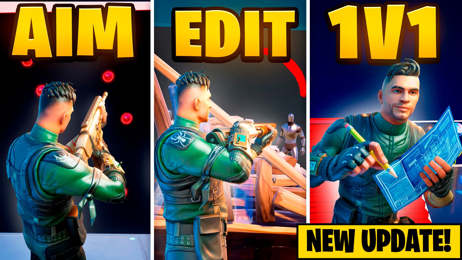 π― ONIAL 1V1 & AIM EDIT PIECE BOX FFA β Fortnite Creative map