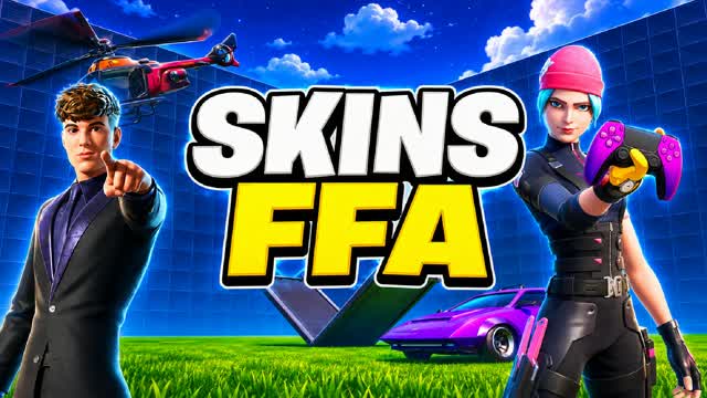 SKINS PICKAXES FFA — Fortnite Creative map