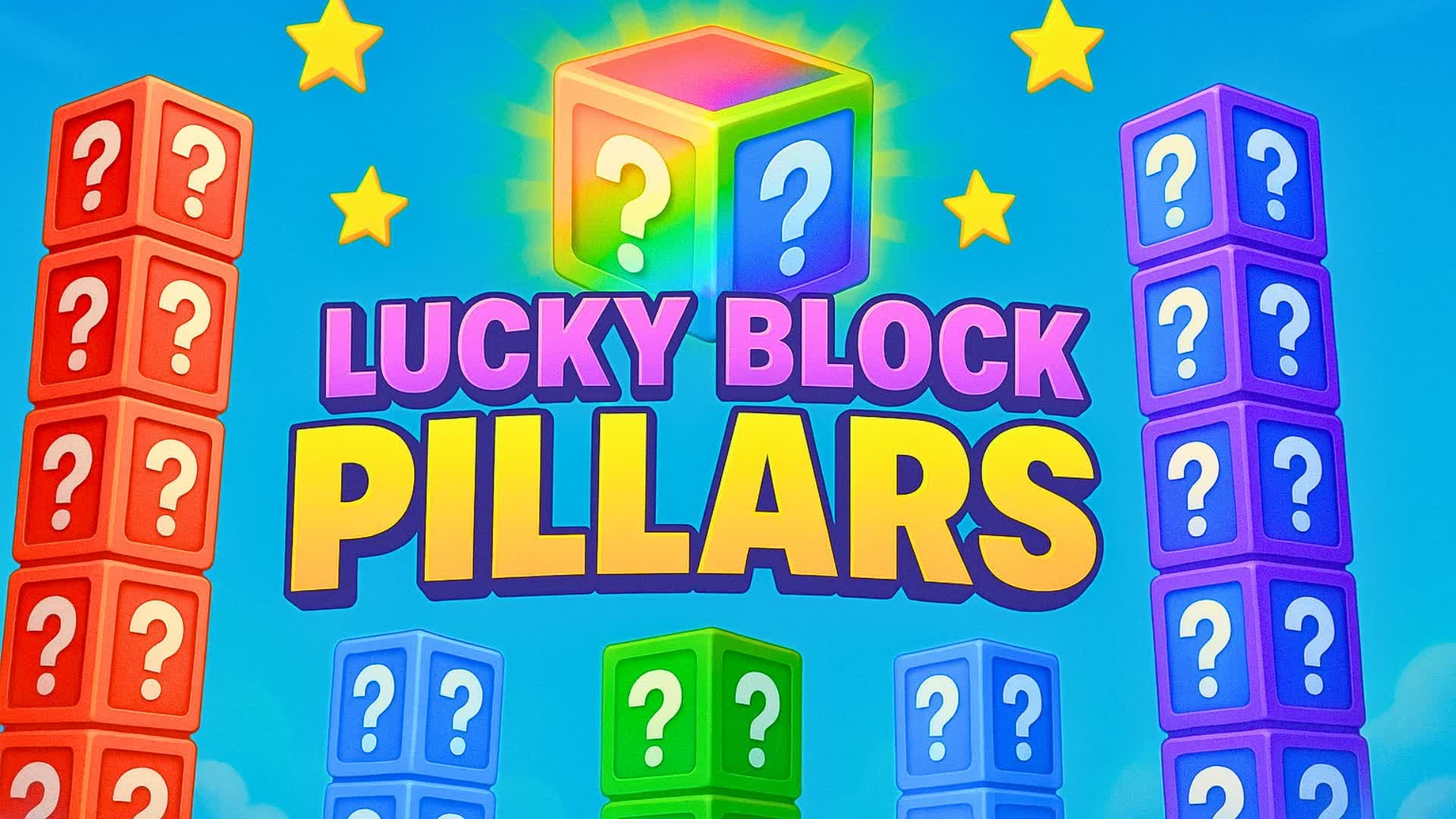 THE LUCKY BLOCKS PILLARS MINIGAME🍀 — Fortnite Creative map