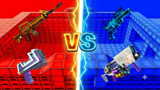 RED VS BLUE π΄π΅ TEN β Fortnite Creative map
