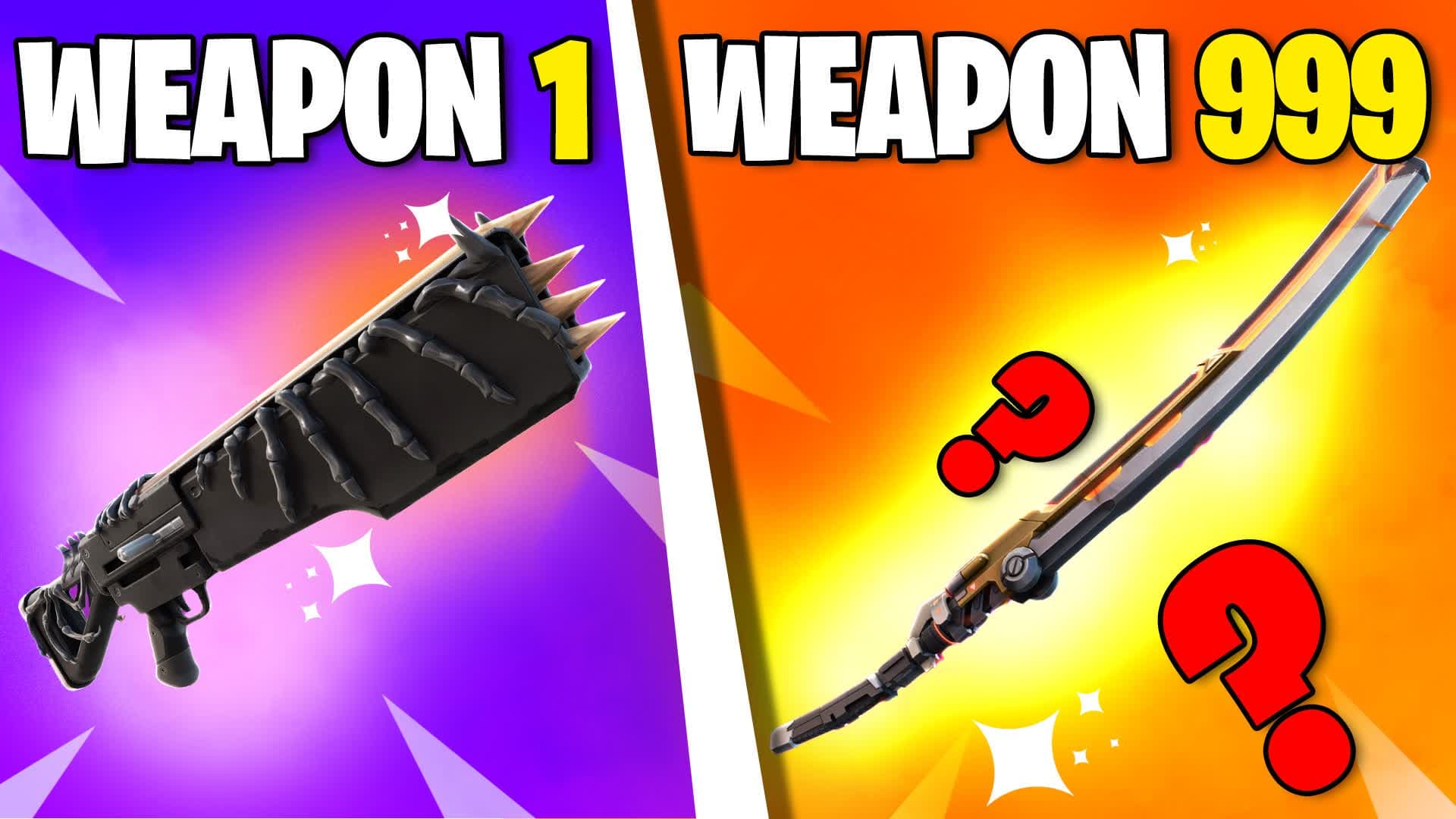 GUN GAME π RANK UP β ALL WEAPONS + BOTS β Fortnite Creative map