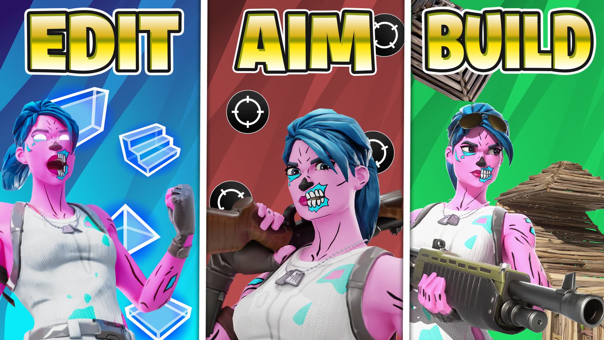 EDIT & AIM & 1v1 & PIECE CONTROL🎯 — Fortnite Creative map