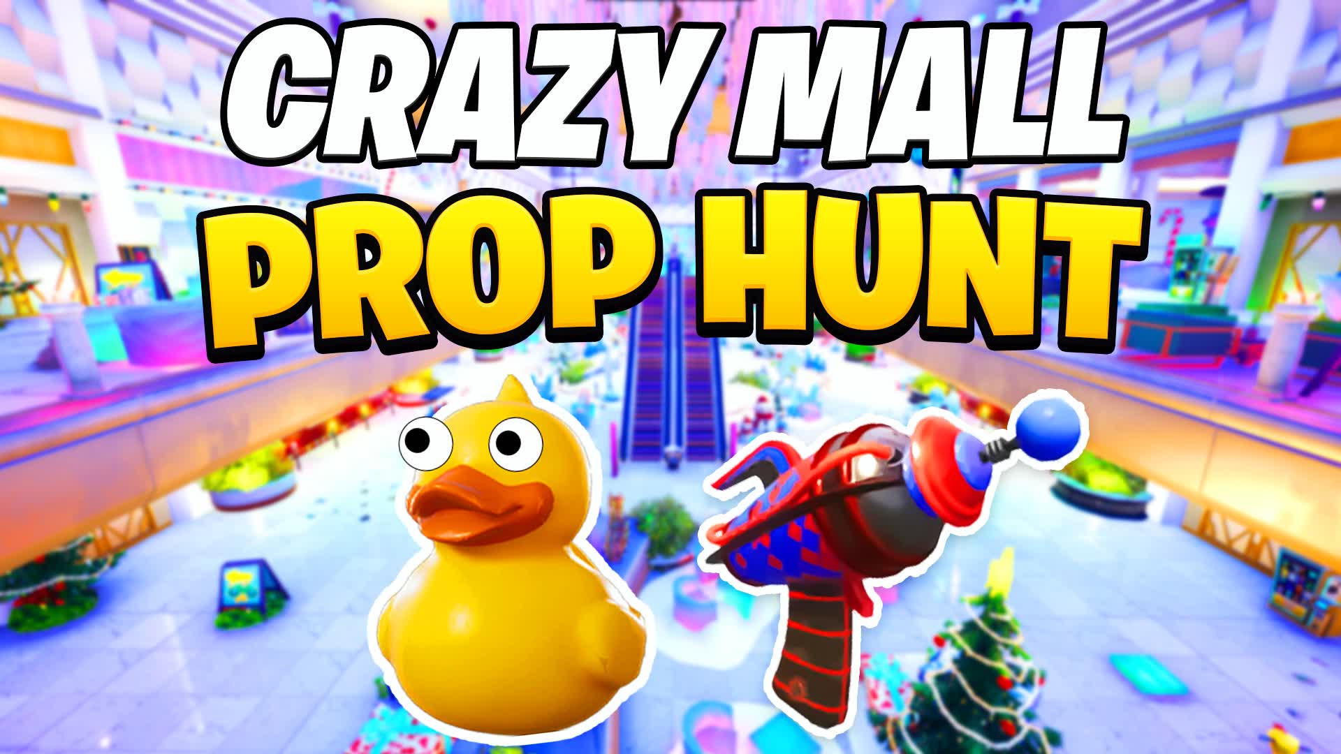 CRAZY MALL Prop Hunt — Fortnite Creative map