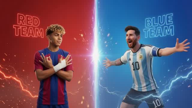 YAMAL VS MESSI ⭐ RED VS BLUE 🔴🔵 — Fortnite Creative map