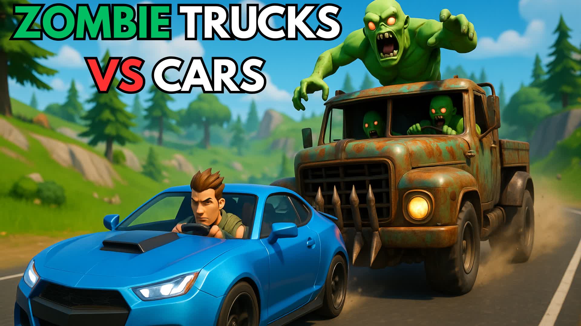 INFECTED RACING - Trucks VS Cars — Fortnite Creative map