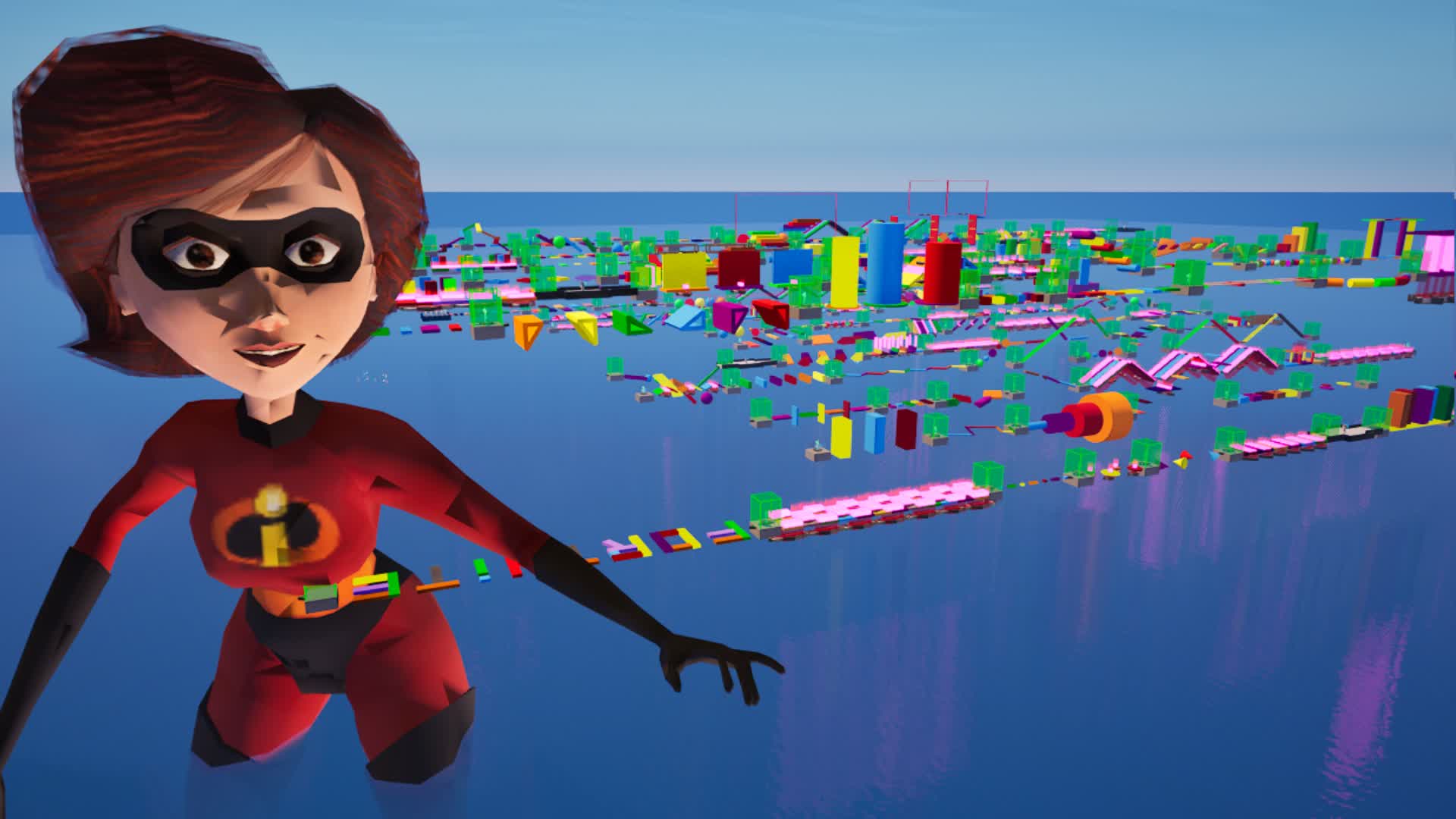 150 LEVEL ELASTIGIRL PARKOUR ⭐ — Fortnite Creative map