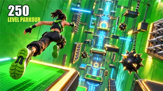 π₯ 250 LEVEL PARKOUR CHALLENGE! ππ₯ β Fortnite Creative map