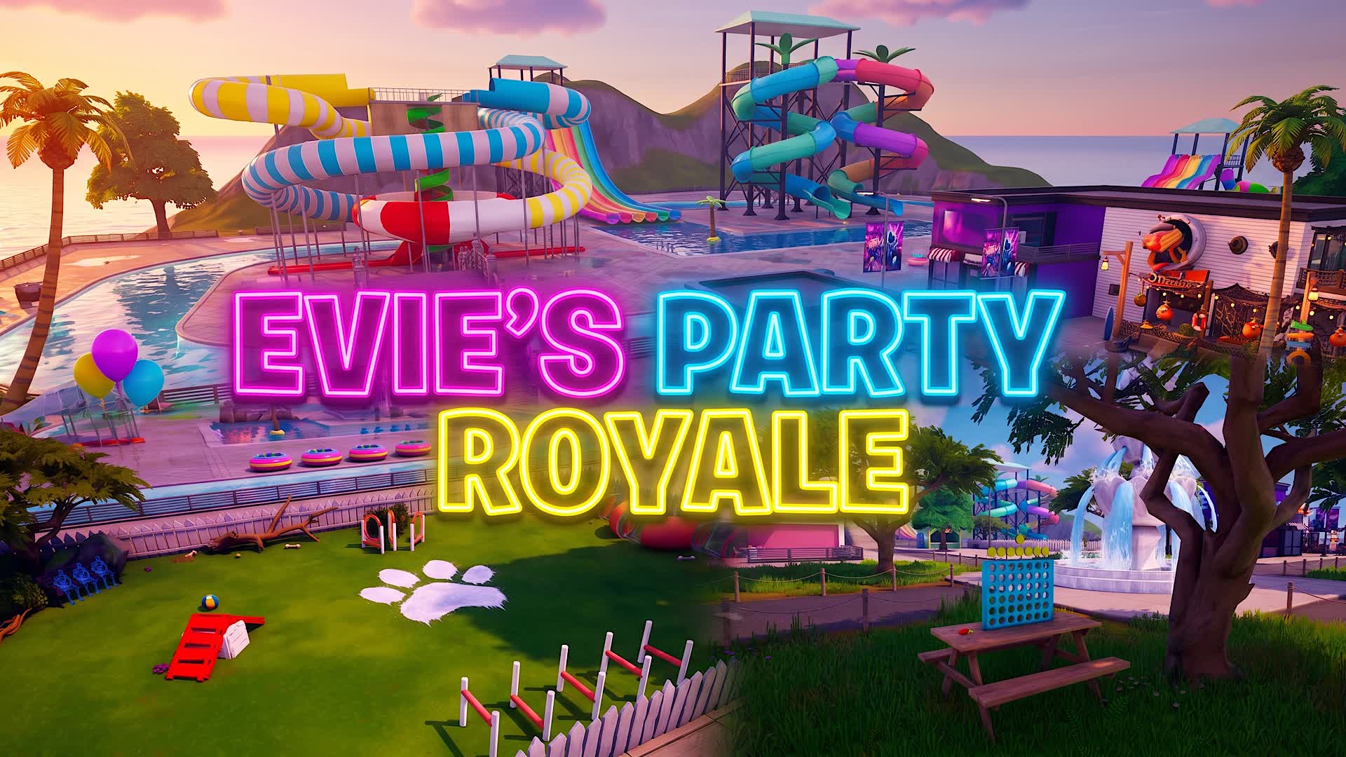 Evie’s Party Royale — Fortnite Creative map